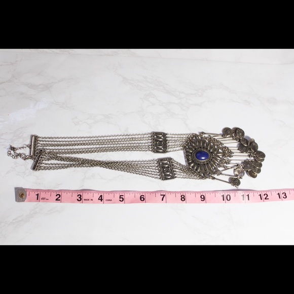 Vintage Inspired Tribal Belly Dance Coin Necklace - Picture 6 of 6